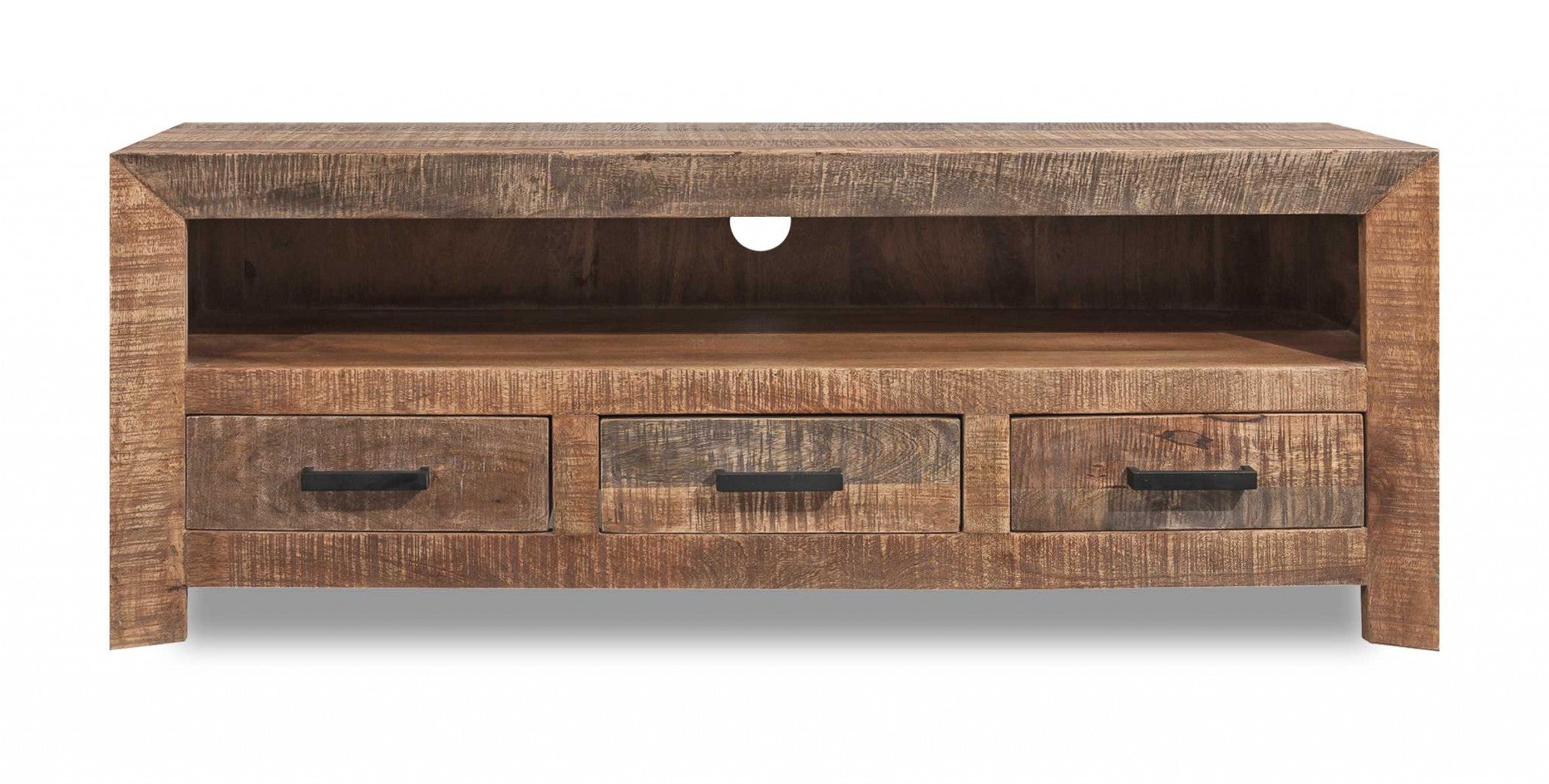 Solid Wood 3 Drawer Tv Stand And Media Console