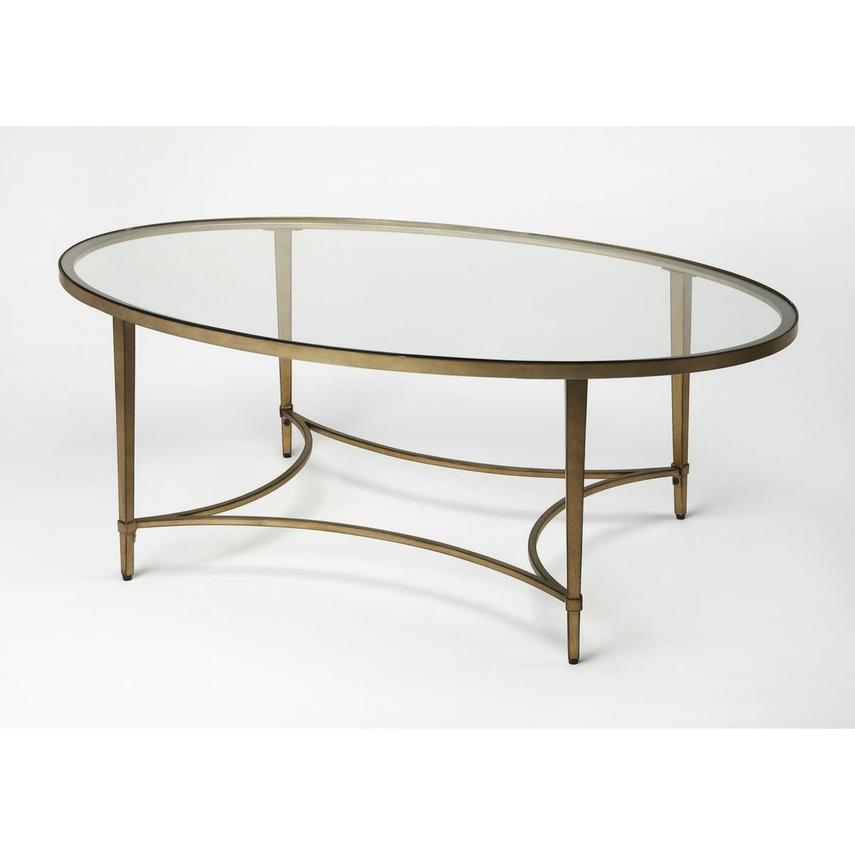 Shimmering Gold Coffee Table With Antique Metal Frame  Stylish, Durable, And Timeless Design For Books, Drinks, And Remote Cont