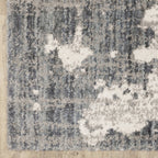HomeRoots 2'X8' Grey and Ivory Grey Matter Runner Rug