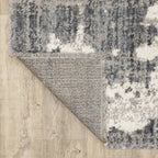 HomeRoots 2'X8' Grey and Ivory Grey Matter Runner Rug