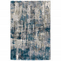 9X12 Grey And Blue Grey Skies Area Rug