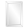Rectangle Wooden Frame Mirror With Beveled Edge