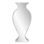 HomeRoots Glass/Wood Curvy Art Deco Style Mirrored Vase