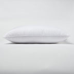 HomeRoots White 100% Cotton Lux Sateen Down Alternative King Size Firm Pillow