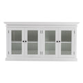Modern Farm White Glass Door Buffet Server