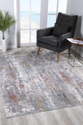 5 X 8 Gray Abstract Pattern Area Rug