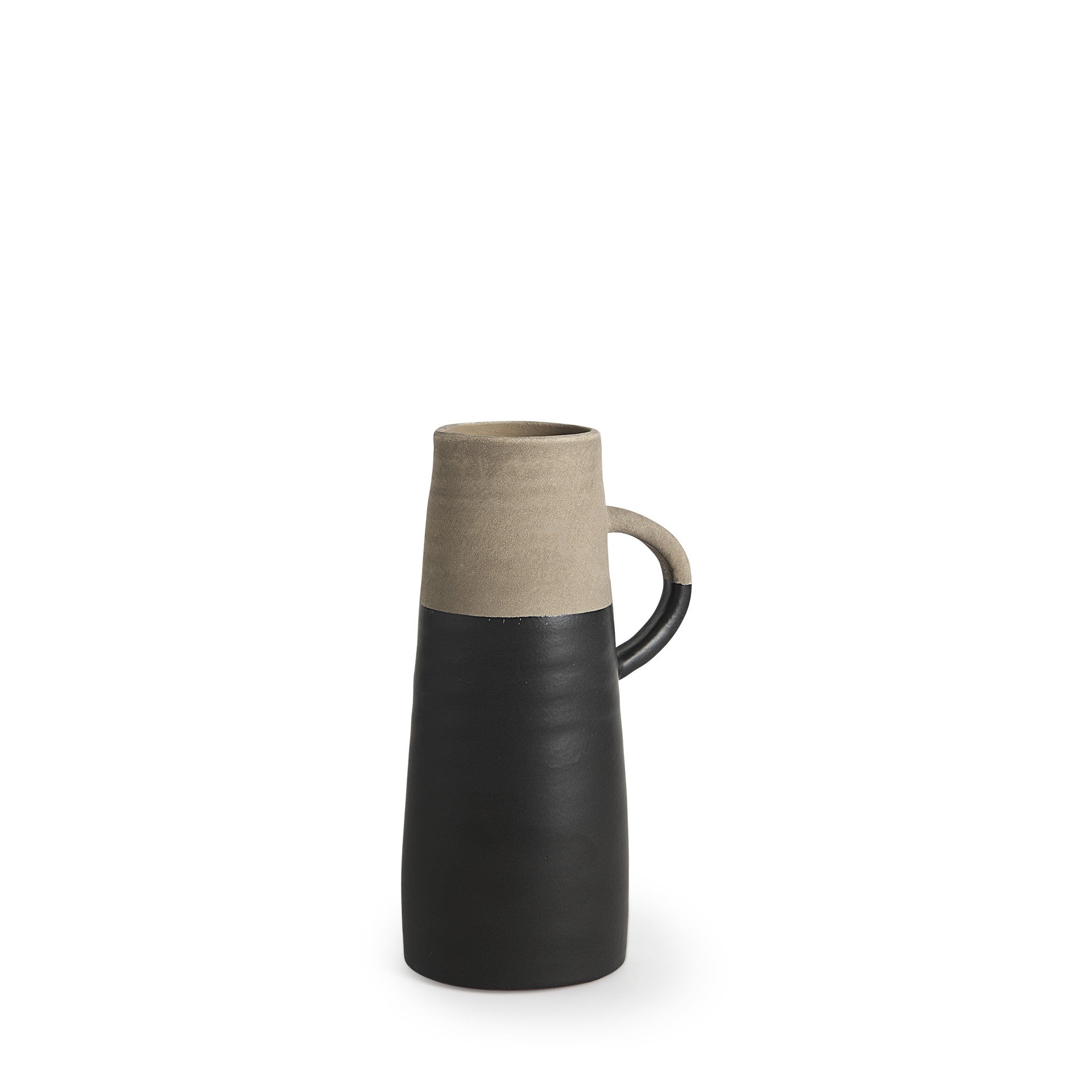 10 Rustic Organic Black And Natural Decorative Jug