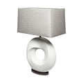 Contempo White O Ring Table Lamp