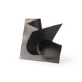 12 Contempo Antiqued Black Abstract Sculpture