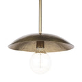 Hammered Gold Metal Hanging Pendant Light