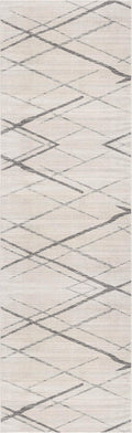 2 X 6 Gray Modern Abstract Pattern Area Rug