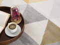 2 X 6 Yellow Triangular Lattice Area Rug