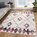 5 X 8 White Berber Pattern Area Rug