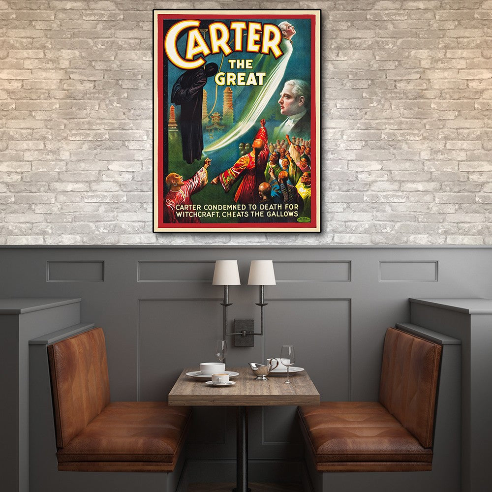 36 X 48 Vintage 1926 Carter Witchcraft Magic Poster Wall Art