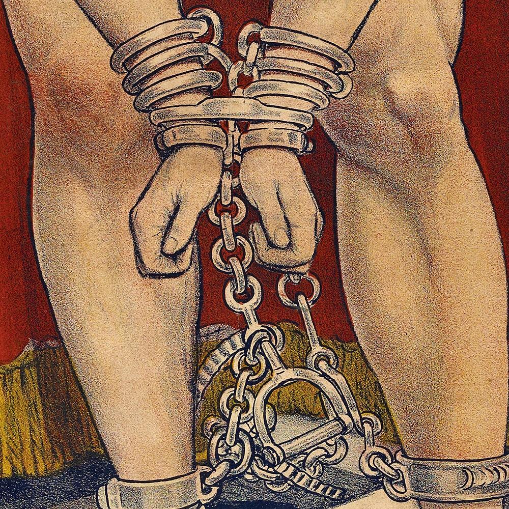 36 X 54 Houdini In Handcuffs Vintage Magic Poster Wall Art