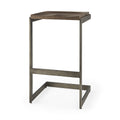 30 Warm Brown Cheeky Wood And Metal Bar Stool