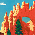 36 X 54 Vintage 1950S Bryce Canyon National Park Wall Art