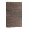 8 x 10 Tan and Blue Detailed Lattice Area Rug