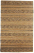 8 x 10 Tan and Gray Bohemian Striped Area Rug