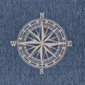 8 x 10 Navy Nautical Indoor Outdoor Area Rug