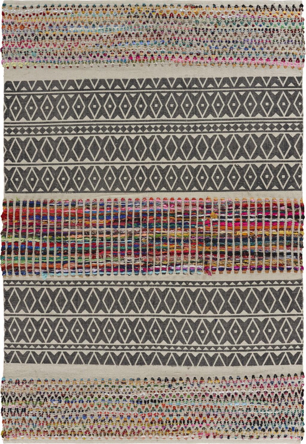 3 x 5 Colorful Traditional Chindi Area Rug