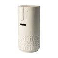 14 Bohemian Beige Happy Face Tribal Vase