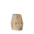 11 Natural Stain Geometric Wooden Vase