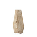 15 Natural Stain Geometric Wooden Vase