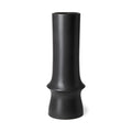 17 Matte Black Contempo Deco Ceramic Vase