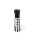 24 Black and White Modern Grid Ceramic Vase