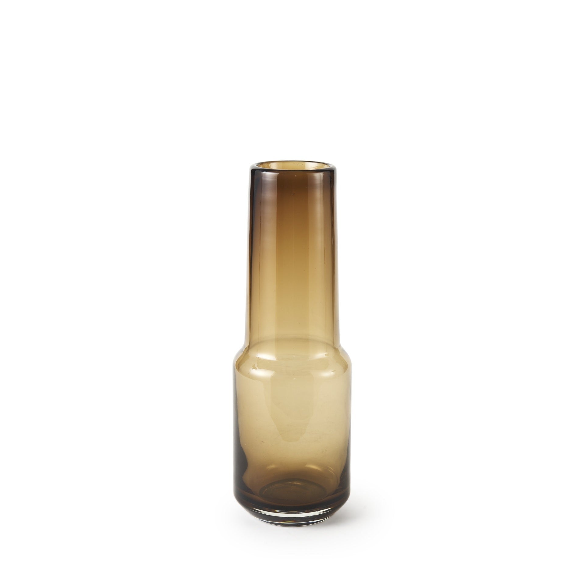 12 Vintage Look Ombre Brown Glass Vase