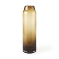 16 Vintage Look Ombre Brown Glass Vase