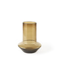 10 Vintage Look Ombre Brown Glass Vase