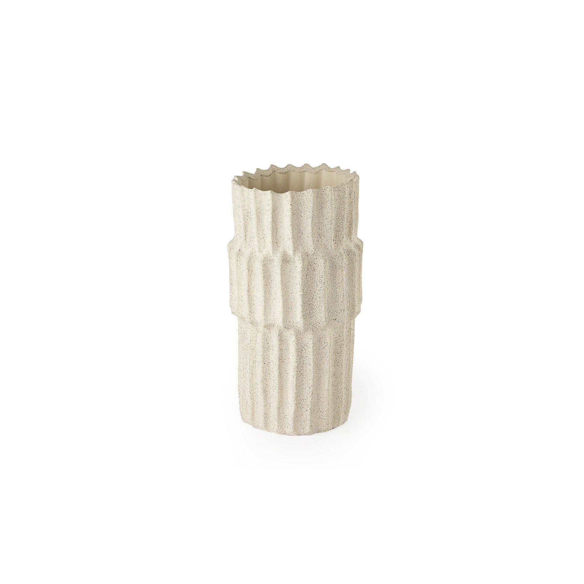 14 Jumbo Organic Textured Sand Vase