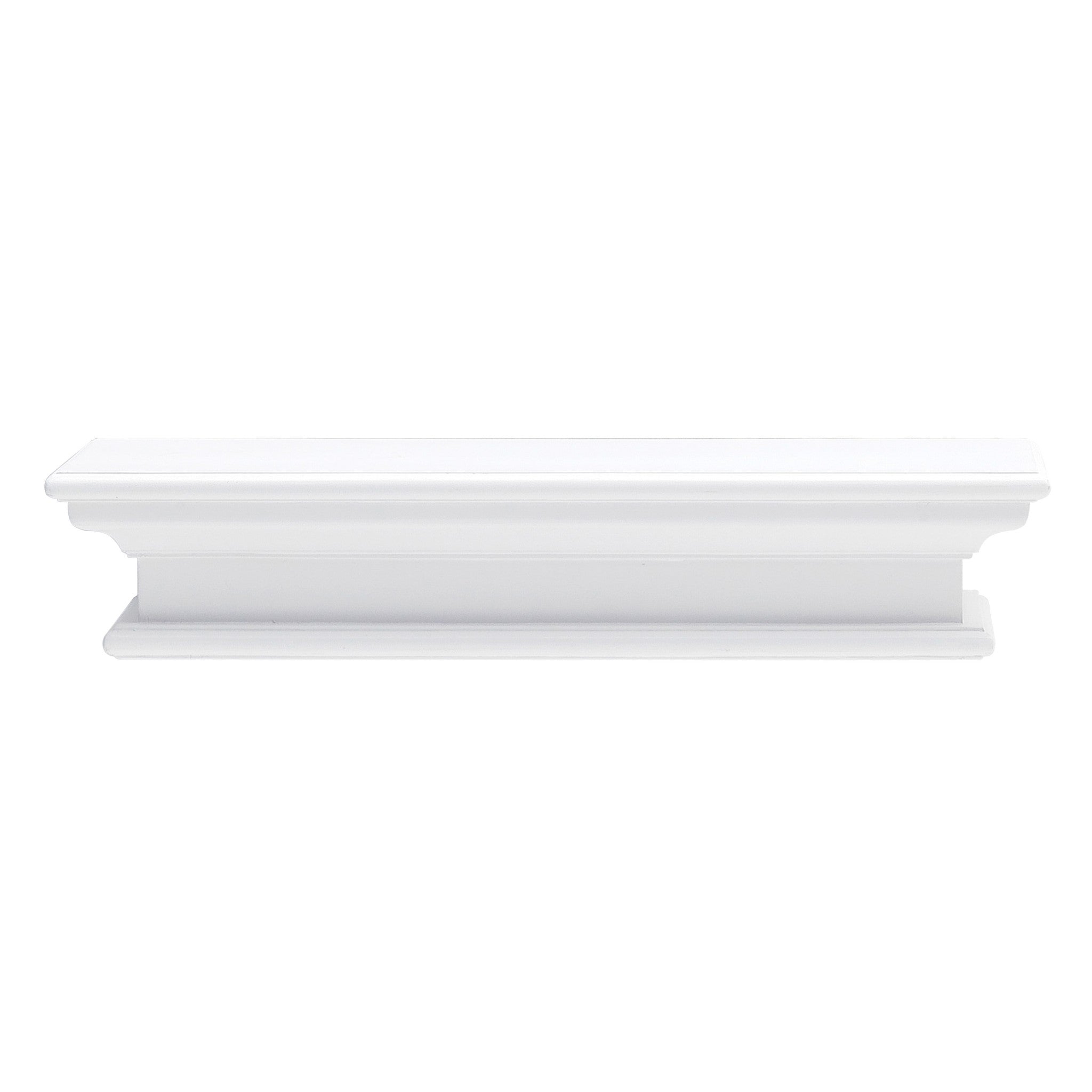 23 Classic White Floating Wall Shelf