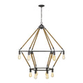 Holden 12-Light Antique Gray Wagon Wheel Chandelier