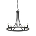 Sawyer 5-Light Matte Black Chandelier