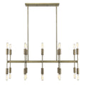 Perret 20-Light Aged Brass Island Pendant