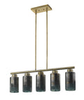 Monet 5-Light Brass Pendant