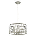 Amoret 4-Light Antique Silver Convertible Pendant