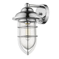 Silver Teardrop Shape Wall Sconce