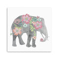 40 Floral Elephant Canvas Wall Art