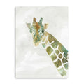 40 x 30 Abstract Marble Watercolor Giraffe Canvas Wall Art