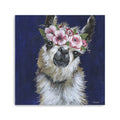 20 Watercolor Flower Llama Canvas Wall Art