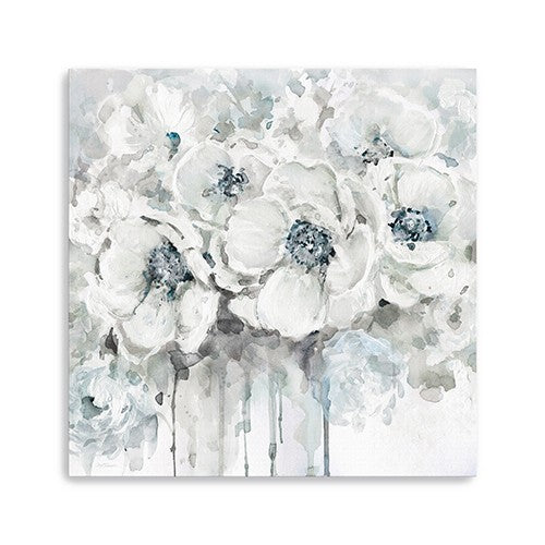 20 Winter Blues Flower Canvas Wall Art