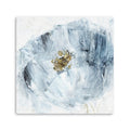 40 x 40 Watercolor Abstract Gray Blue Flower II Canvas Wall Art