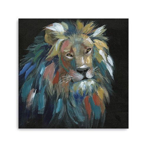 20 Painted Lion Portrait Canvas Wall Art