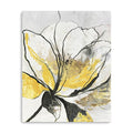 30 Modern Yellow and Black Flower Canvas Wall Art