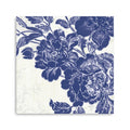 40 Blue Toile Rose Canvas Wall Art