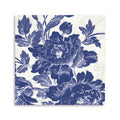 30 Blue Toile Roses Canvas Wall Art
